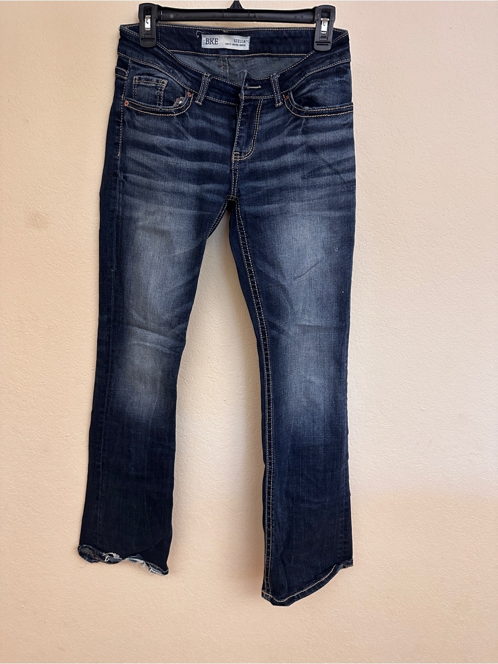 BKE Stella Women’s Boot Cut Jeans in Dark Indigo Wash